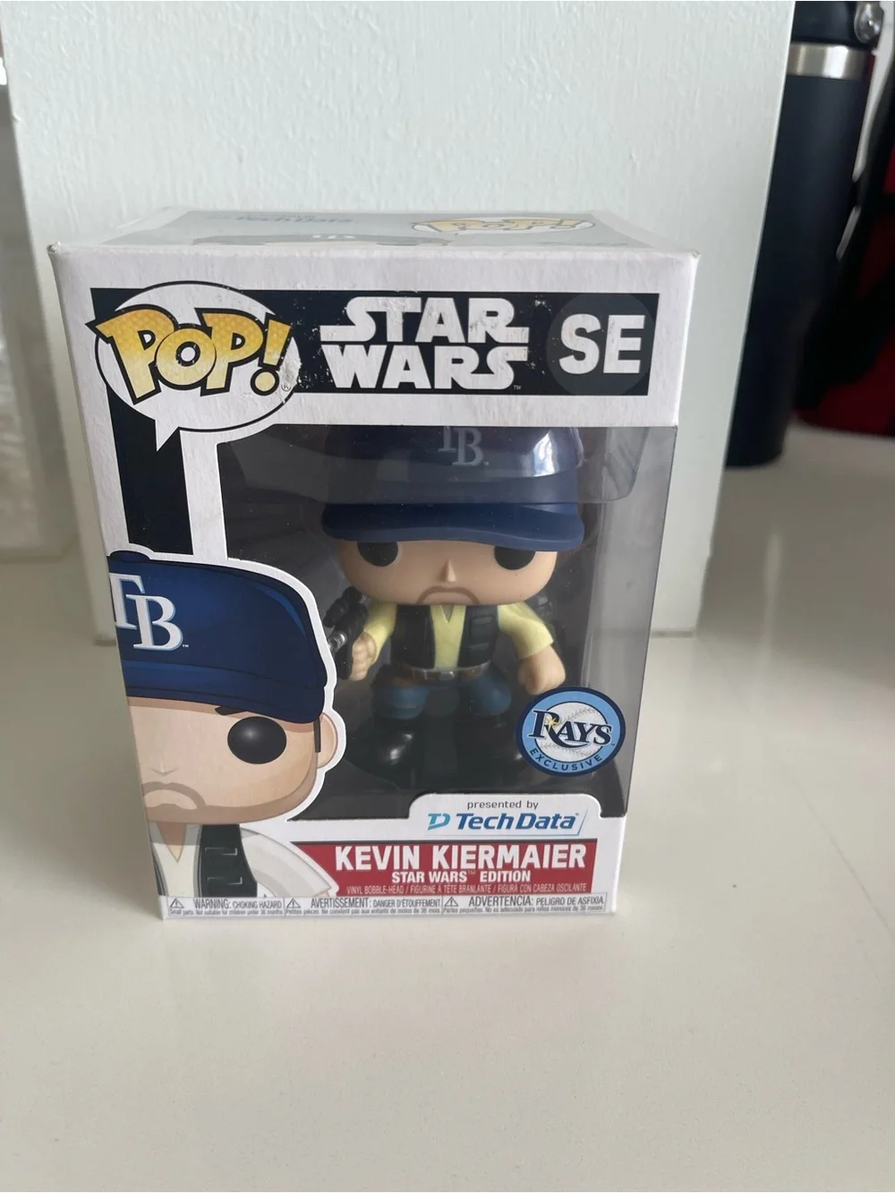 Funko Pop Kevin Kiermaier Star Wars edition Tampa Bay Rays SE exclusive box wear